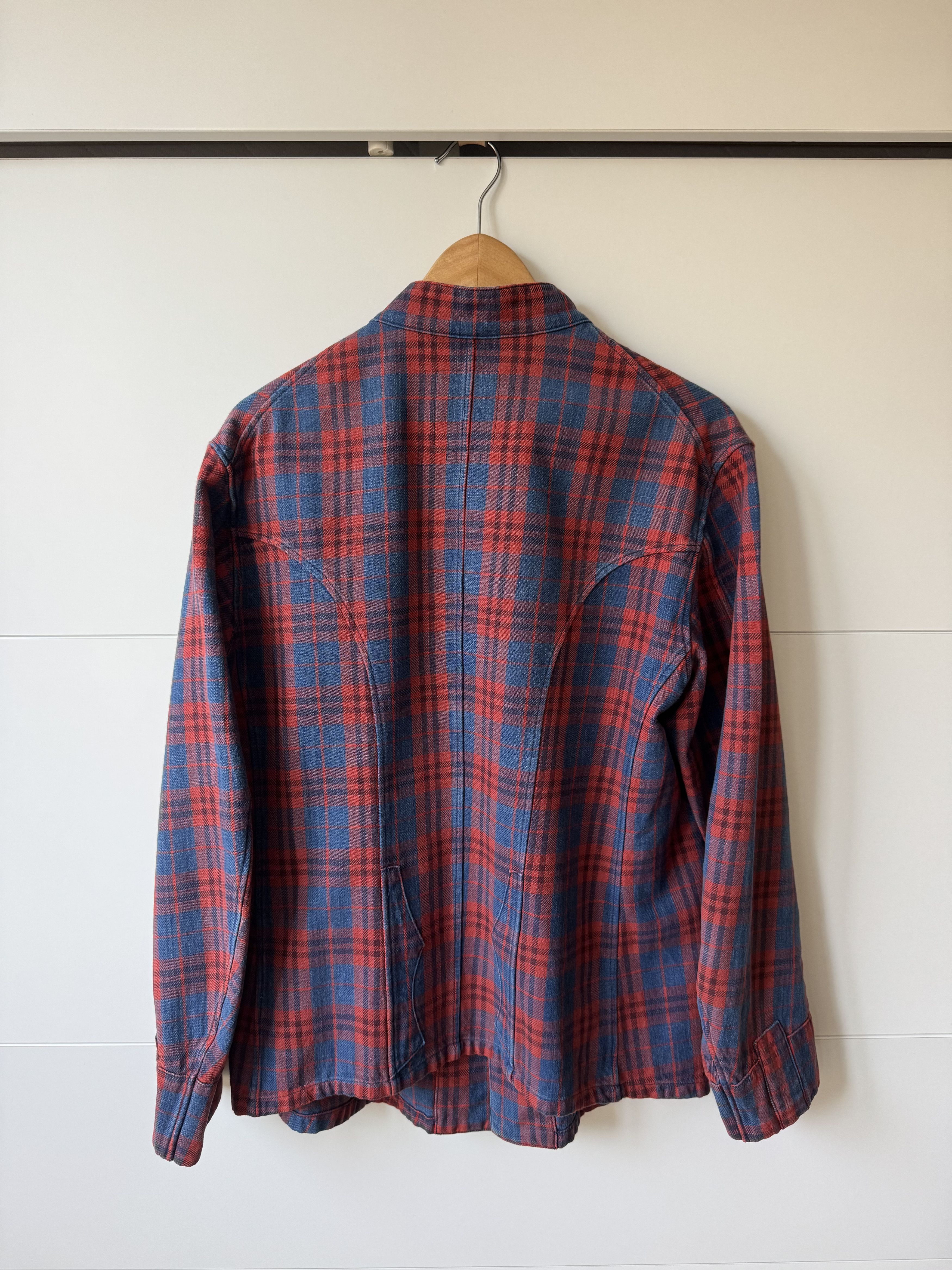 Visvim [3] Lugli Jacket Indigo Check in Red (AW14) Size US L / EU 52-54 / 3 - 4 Thumbnail