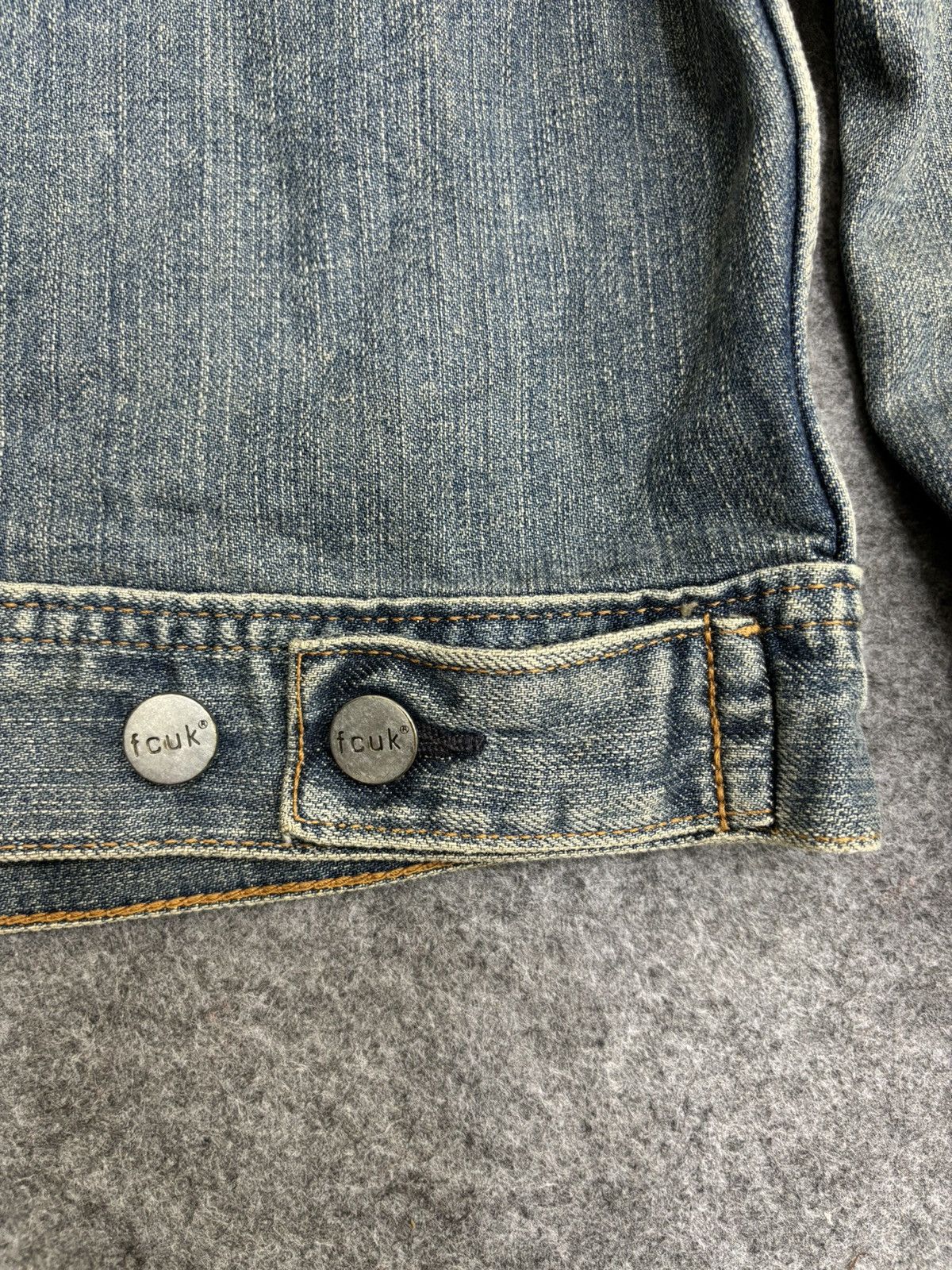 FCUK 💥Vintage💥FCUK Double Elbow Trucker Denim Jacket F496 Size US M / EU 48-50 / 2 - 14 Thumbnail