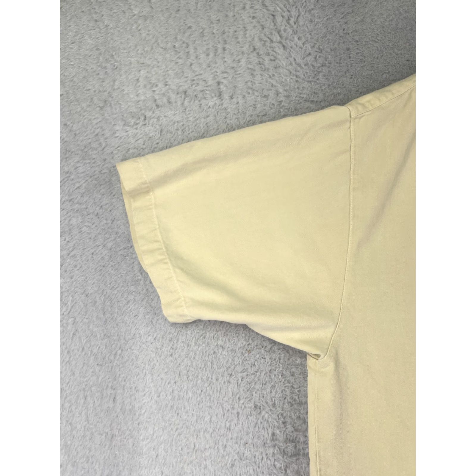 Tommy Bahama Tommy Bahama Shirt Men Extra Large Yellow Herringbone 100% Silk Button Up Hawaii Size US XL / EU 56 / 4 - 5 Thumbnail