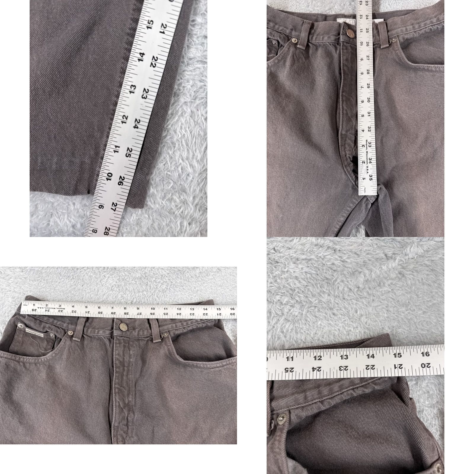 Calvin Klein Calvin Klein Jeans Men 32 Gray Denim Straight Leg Regular Fit 30x27 Size US 32 / EU 48 - 8 Thumbnail