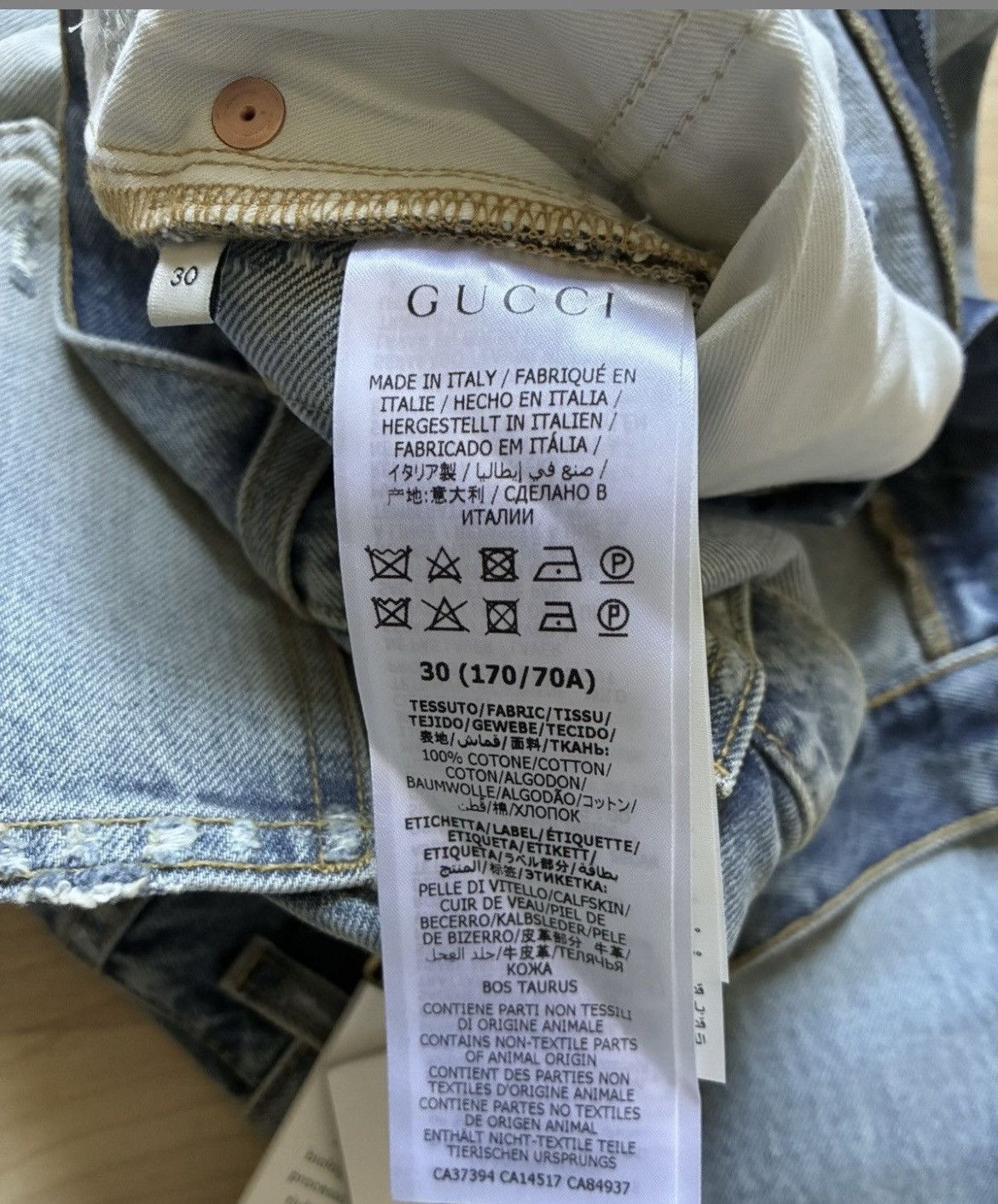 Gucci Gucci Distressed Slim Fit Jeans Size US 30 / EU 46 - 10 Thumbnail