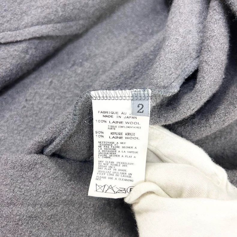 Yohji Yamamoto Yohji Yamamoto 14aw 100 wool grey thread-knit long jacket 2 Size US M / EU 48-50 / 2 - 9 Thumbnail