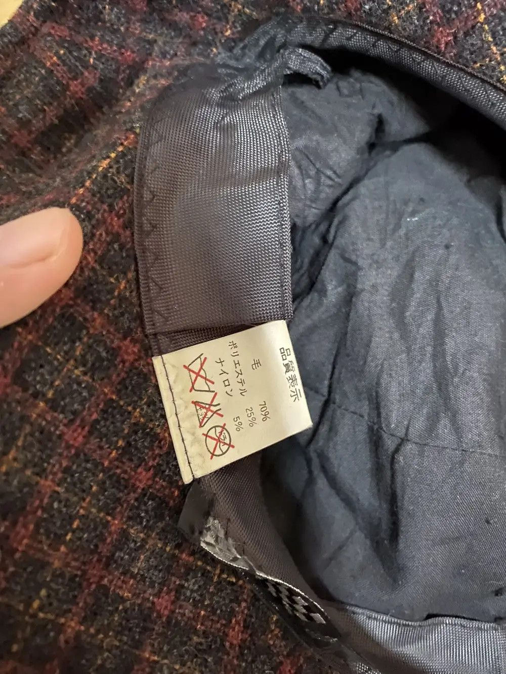 Japanese Brand × Vintage Namiki Plaid Tartan Bucket Hat Size ONE SIZE - 7 Thumbnail
