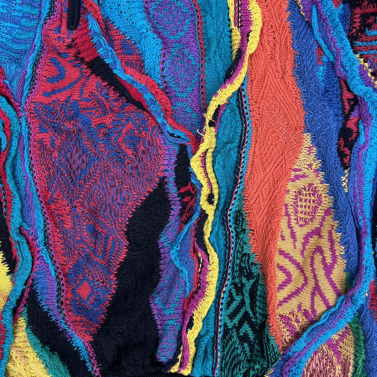Coogi × Vintage Crazy Vintage Coogi 3D Cable Knit Multicolour Sweater Size US M / EU 48-50 / 2 - 5 Thumbnail