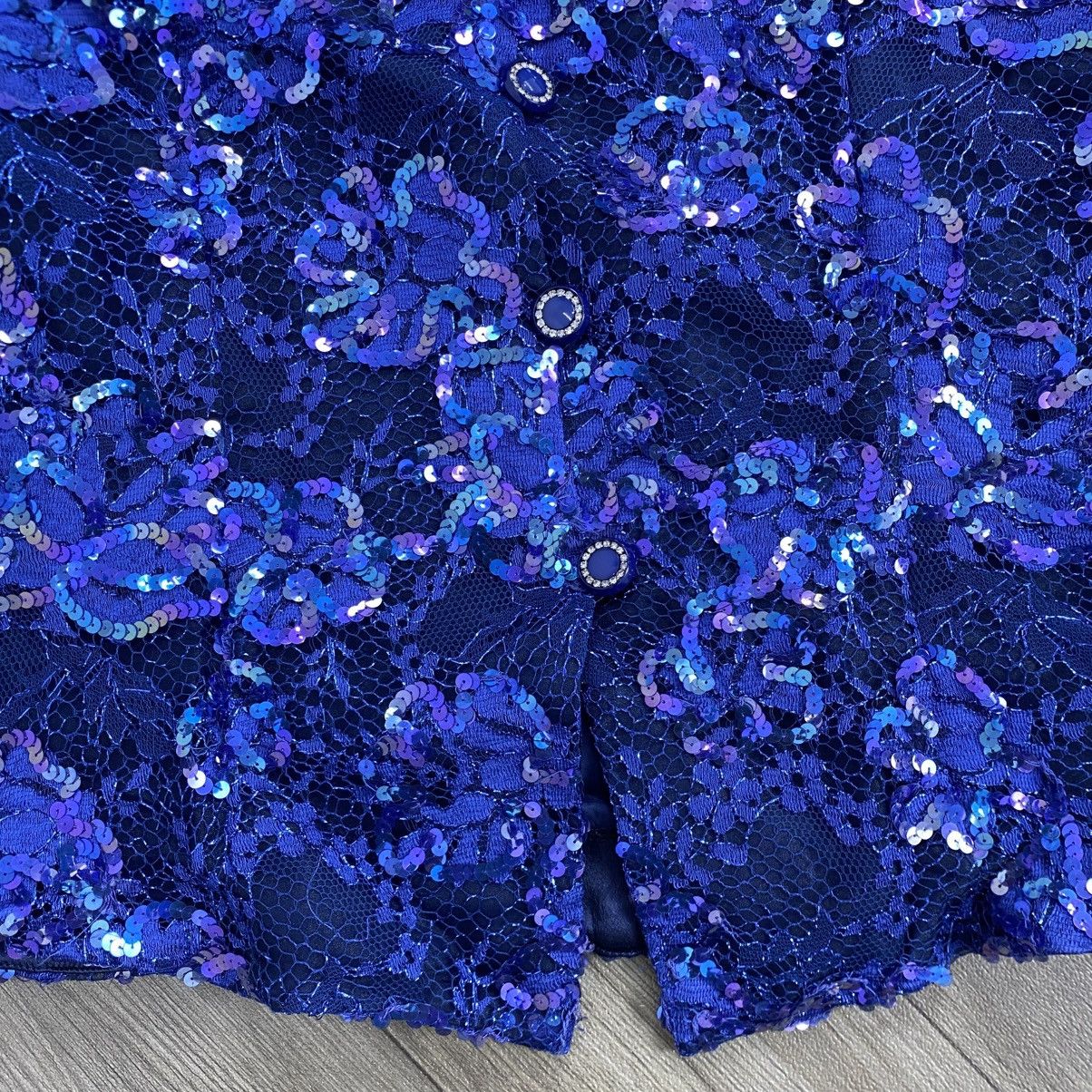 Givenchy 1990s Vintage Givenchy Hi Formal Brocade Beads Womens Blazer Size L / US 10 / IT 46 - 6 Thumbnail