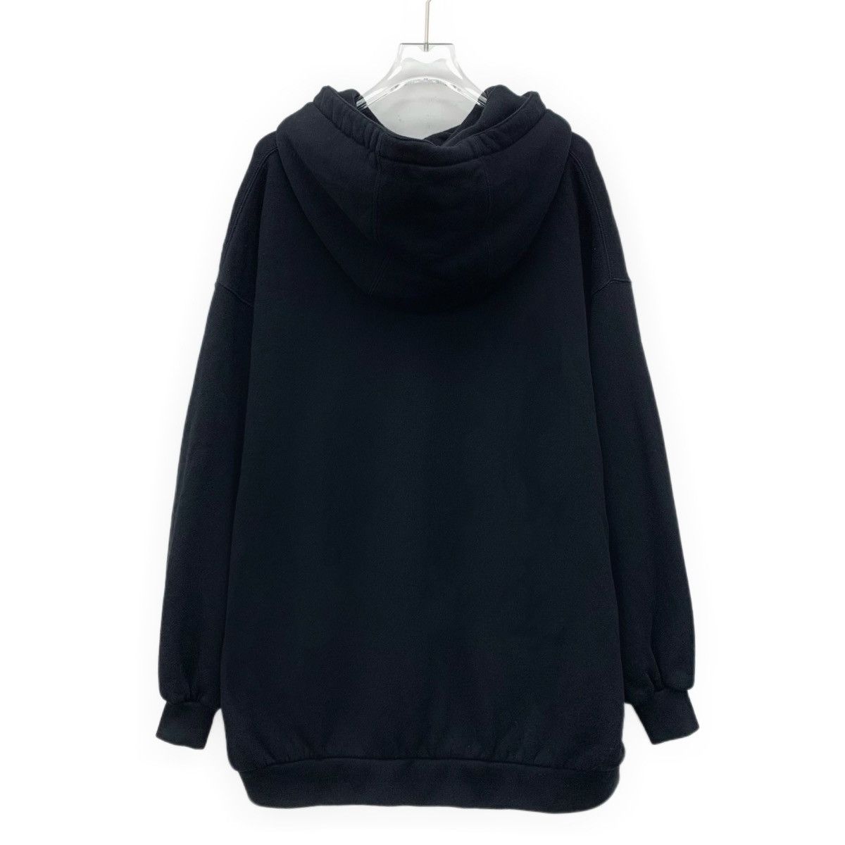 Gucci Gucci Black Logo Embroidered Cotton Hooded Sweatshirt K26WX Size XS / US 0-2 / IT 36-38 - 2 Thumbnail