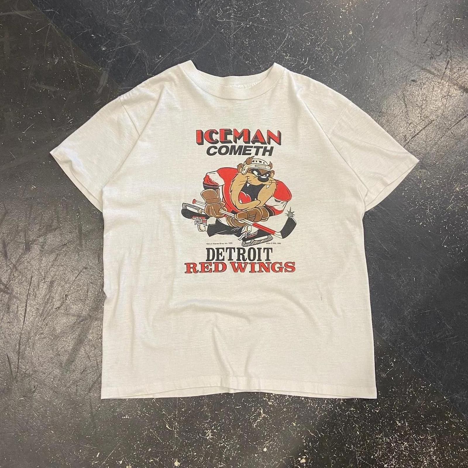 Vintage 1990 Taz Detroit Redwings Tee Size US M / EU 48-50 / 2 - 1 Thumbnail
