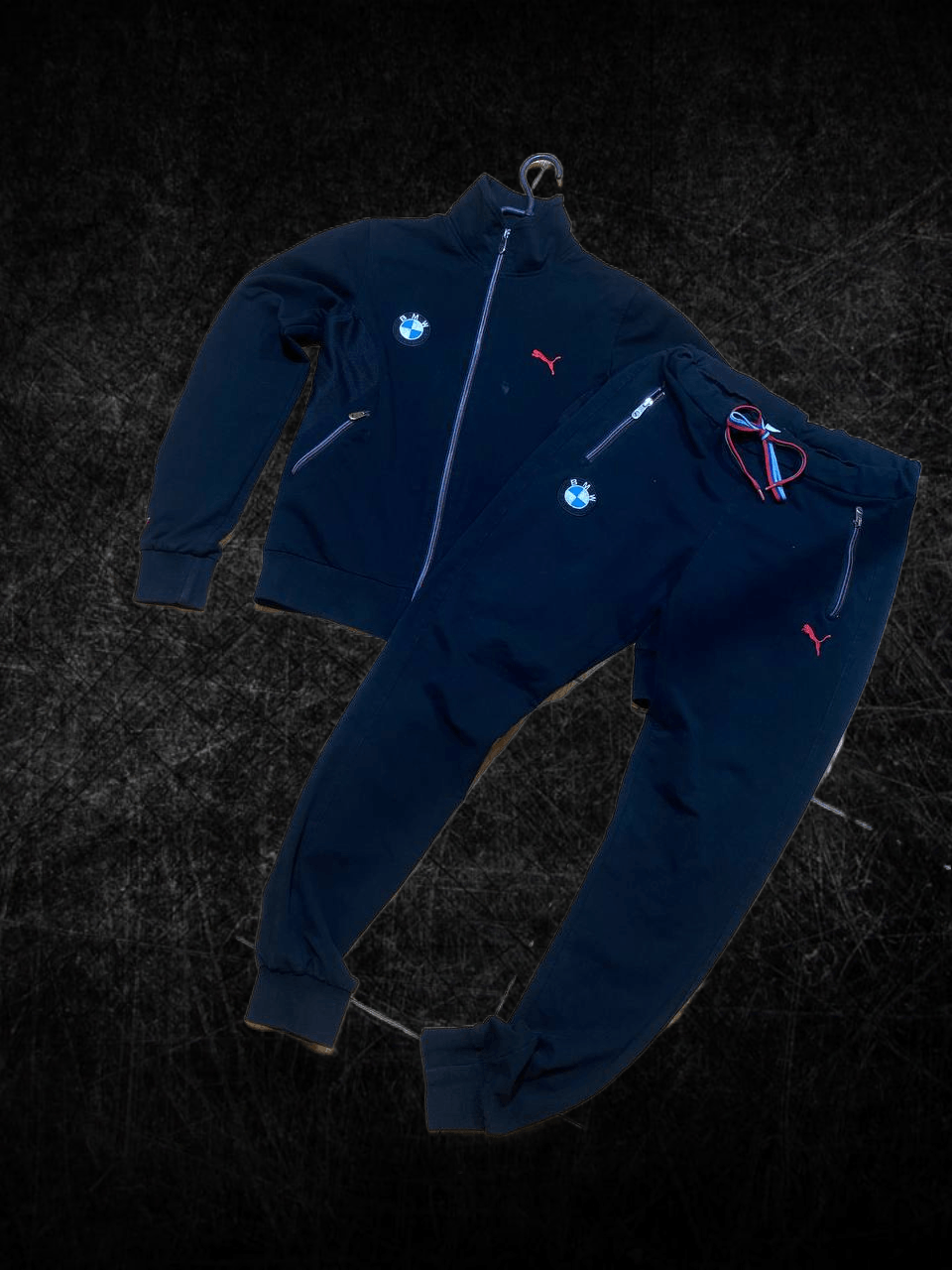 BMW × Puma Puma BMW Motorsports Men's 2 Piece Tracksuit Windbreaker Size US 34 / EU 50 - 1 Thumbnail