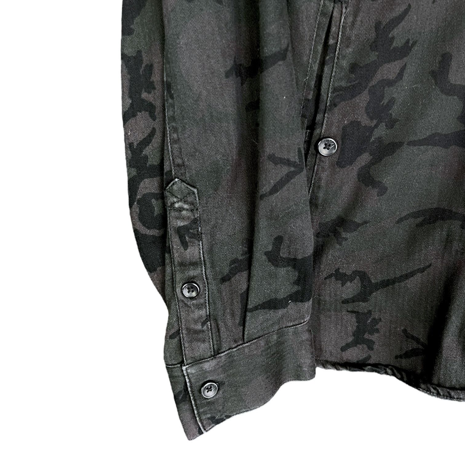 Our Legacy Men's Ourcaste Black Camo L/S Button-Down Shirt Jacket - L Size US L / EU 52-54 / 3 - 2 Thumbnail