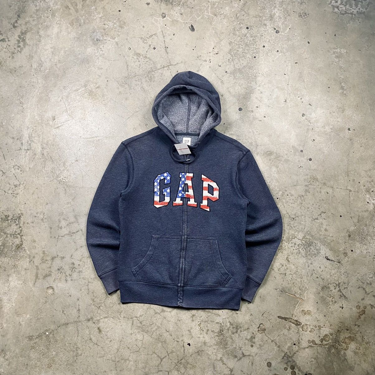 Gap × Vintage Vintage y2k Gap USA Flag Zip Up Size US XS / EU 42 / 0 - 1 Thumbnail