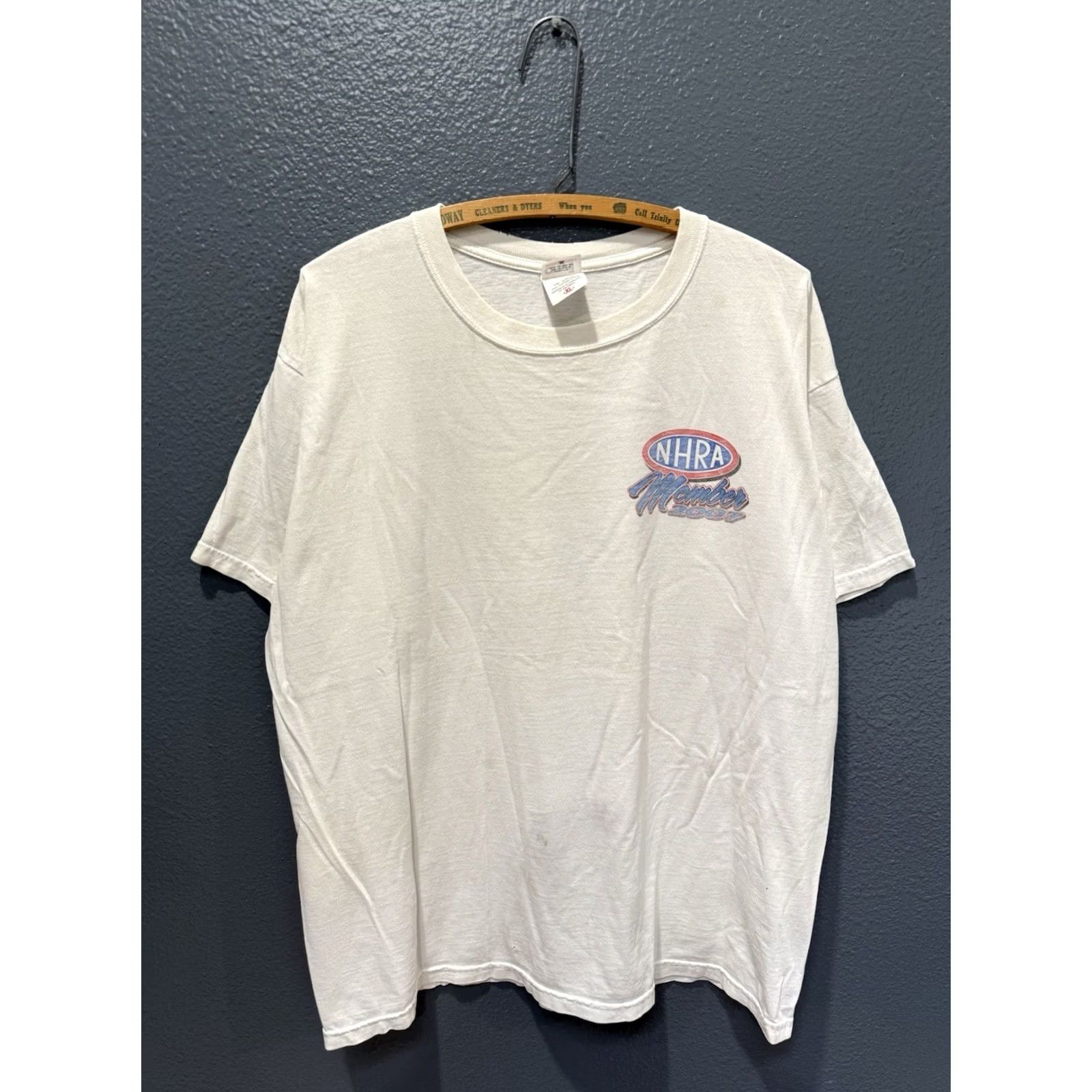 Vintage NHRA Drag Racing Member Tee Shirt Size XL White Distressed Y2K 2007 Size US XL / EU 56 / 4 - 4 Thumbnail