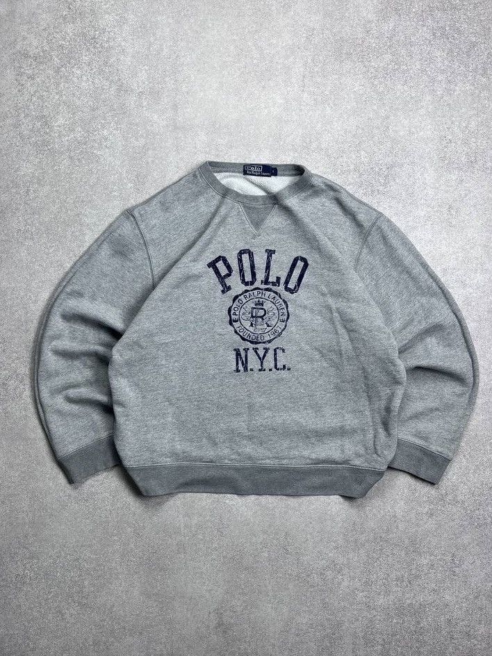 Polo Ralph Lauren Vintage Polo Ralph Lauren Boxy Spellout Sweatshirt L Size US L / EU 52-54 / 3 - 1 Thumbnail