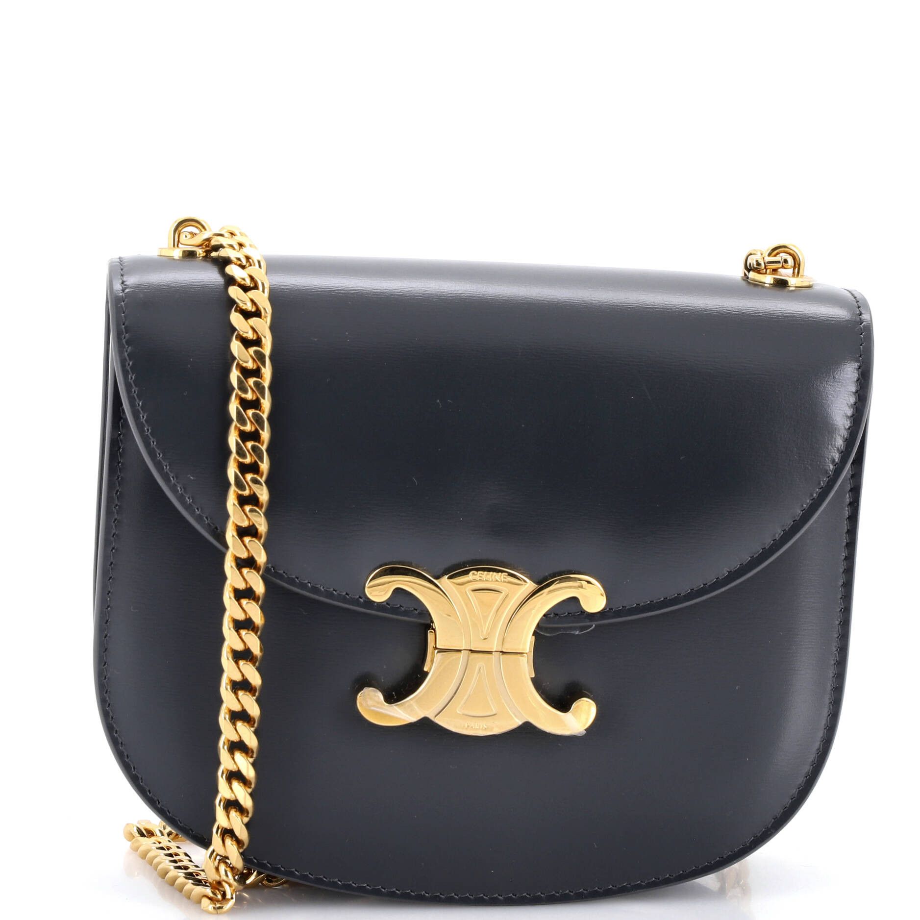 Celine Triomphe Besace Clea Chain Flap Bag Size ONE SIZE - 1 Thumbnail