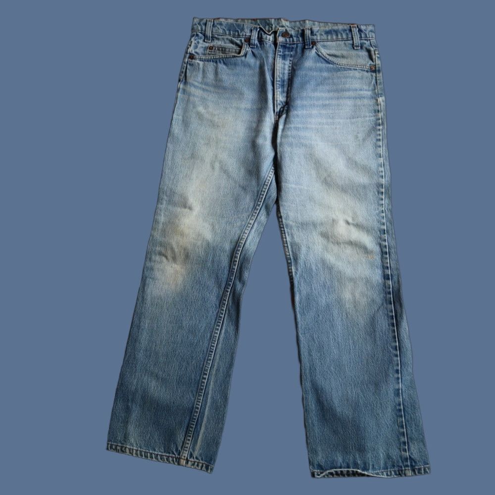 VINTAGE Levi's 517 Bootcut Jeans 34x28 Blue Denim USA 80s-90s Mens - Main Image