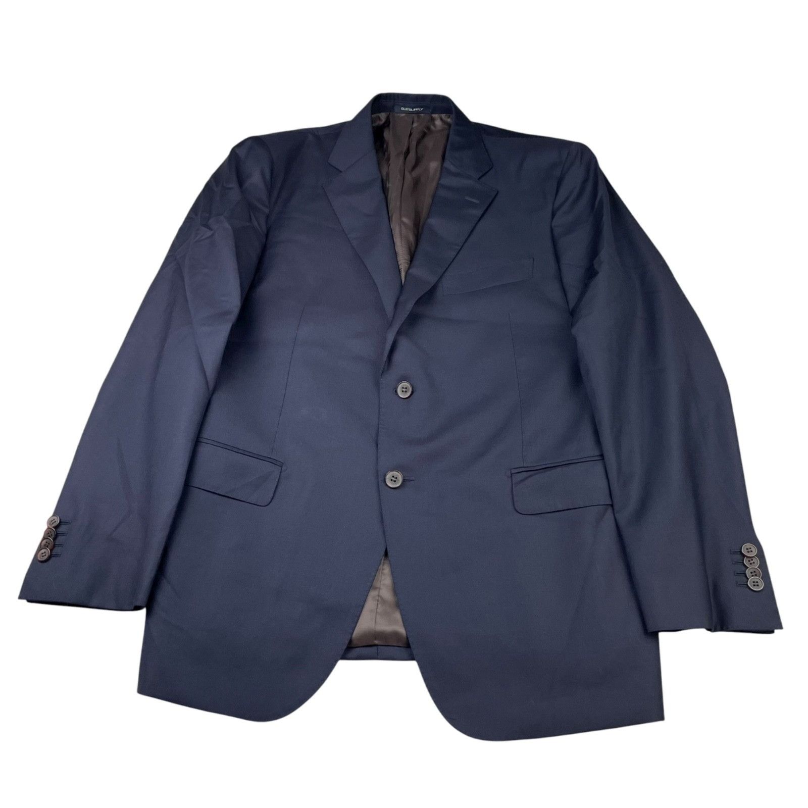 Suitsupply SuitSupply Men’s Napoli Reda Wool 2-Button Blazer Navy Blue Size 46R - 2 Thumbnail