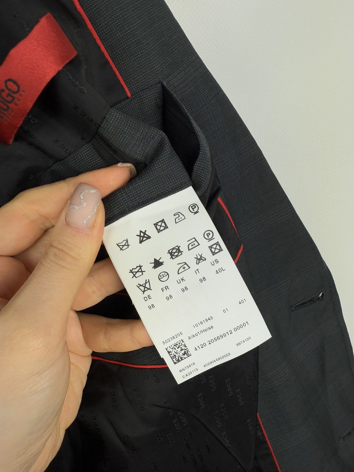 Hugo Boss Hugo Boss Aiko1/Heise Wool Plaid 2 Piece Suit Blazer Pants Size 40L - 12 Thumbnail