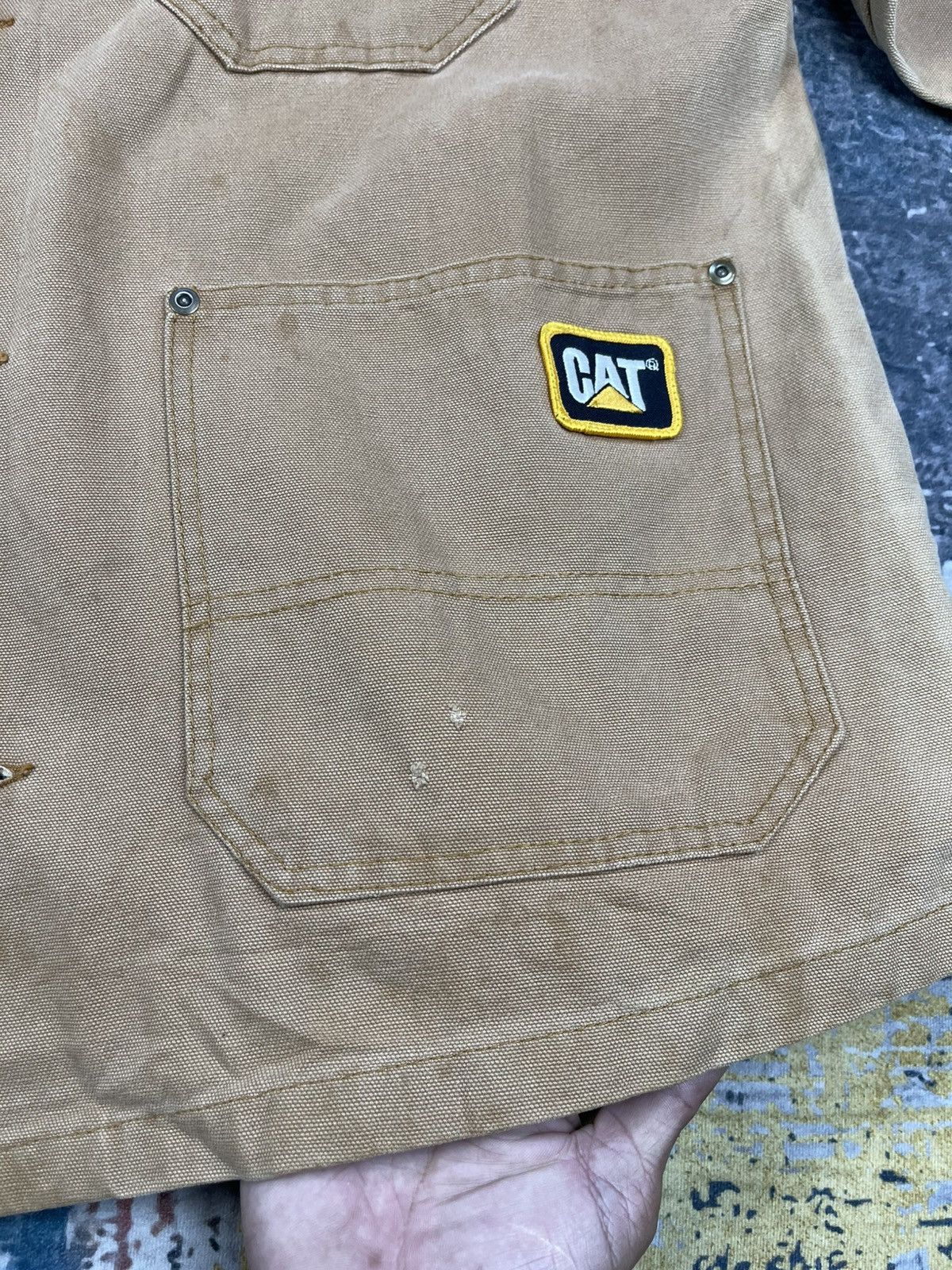 Caterpillar Vtg Caterpillar Duck Canvas Work Chore Jacket Size US L / EU 52-54 / 3 - 9 Thumbnail