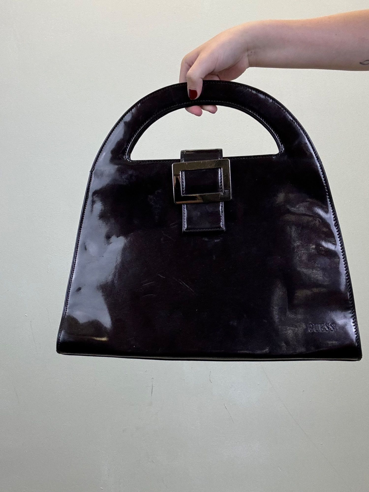 Guess Y2k Guess Rare Violet Curved Handbag Size ONE SIZE - 1 Thumbnail