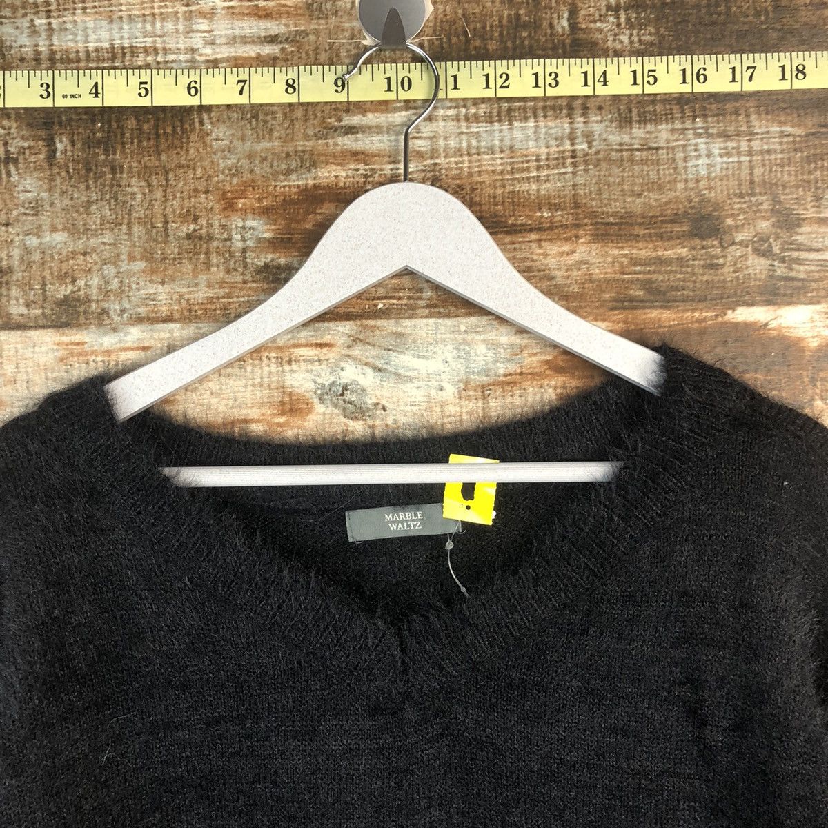 Homespun Knitwear DL Marble Waltz Black fur shaggy mohair Knitwear #C023 Size US M / EU 48-50 / 2 - 4 Thumbnail