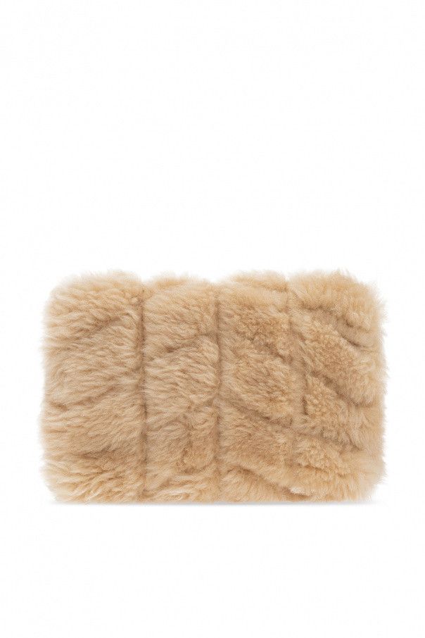 Saint Laurent Paris o1b1hav111224 Size: OS / Small Pouch Quilted Shearling Beige Size ONE SIZE - 3 Thumbnail