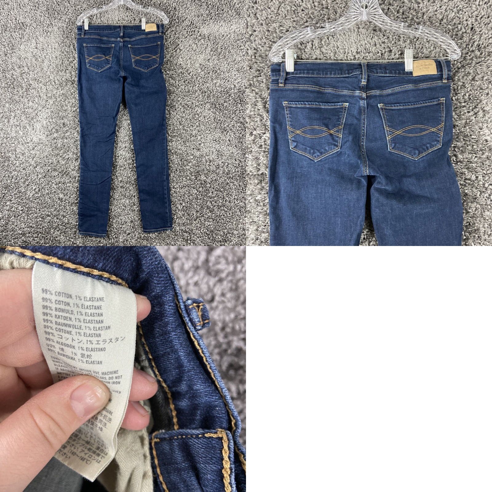 Abercrombie & Fitch Abercrombie & Fitch Jeans Skinny Women’s 8R Blue Stretch Size 30" / US 8 / IT 44 - 8 Thumbnail