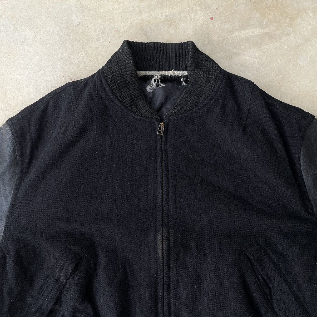 Issey Miyake JunMen By Jun Takahashi Sleeve Leather Varsity Bomber Jacket Size US M / EU 48-50 / 2 - 5 Thumbnail