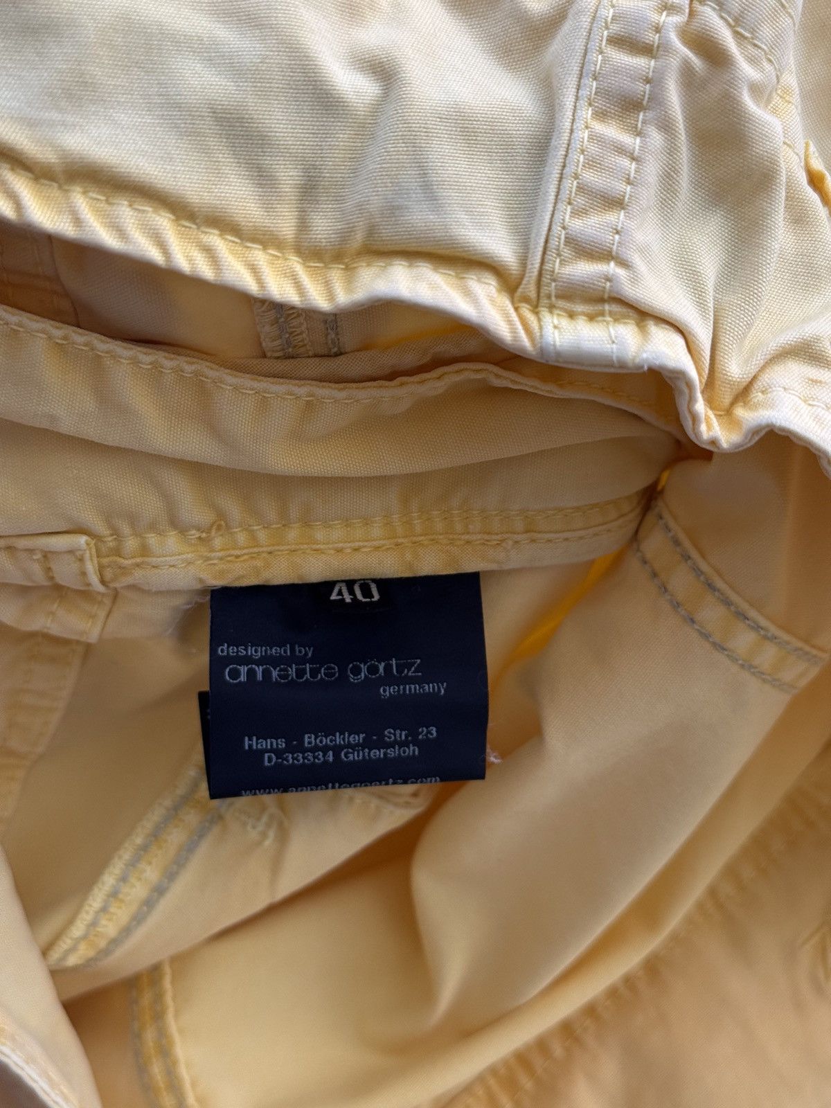 Vintage Vintage Annette Gortz Luxury Yellow Pants Size US 40 / EU 56 - 11 Thumbnail