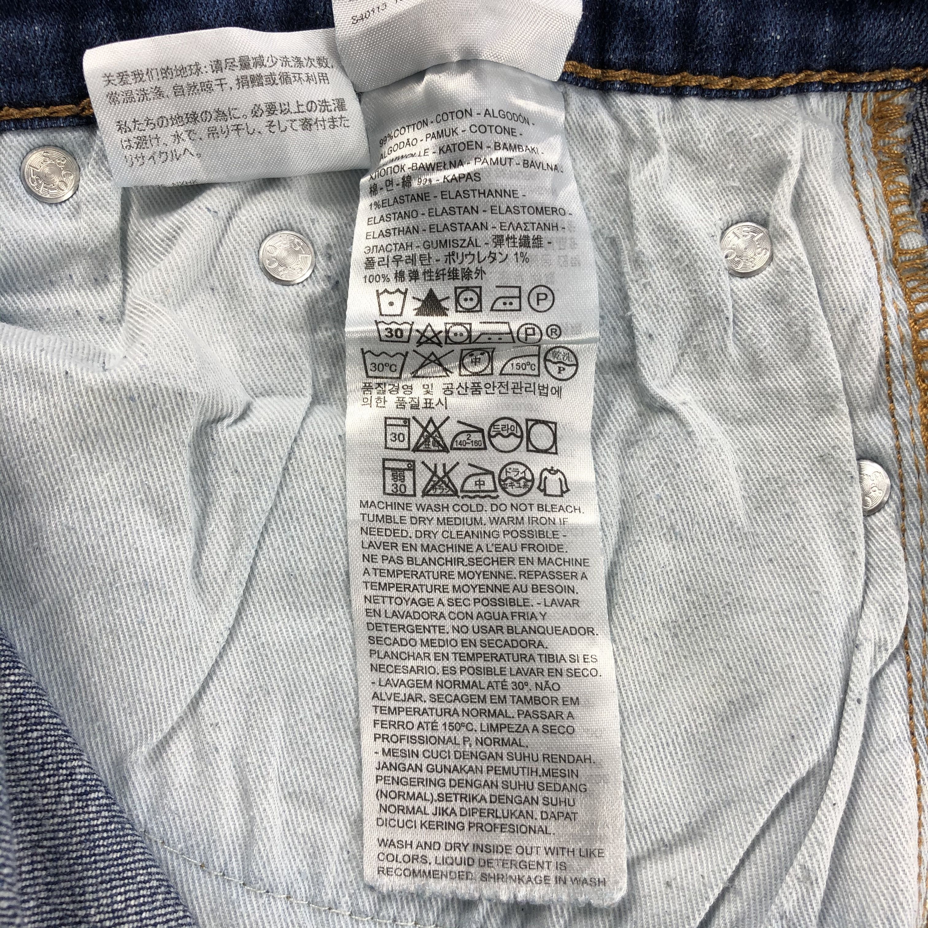 Levi's Vintage Blue Wash Levis 514 Jeans-J1392 Size US 39 - 13 Thumbnail