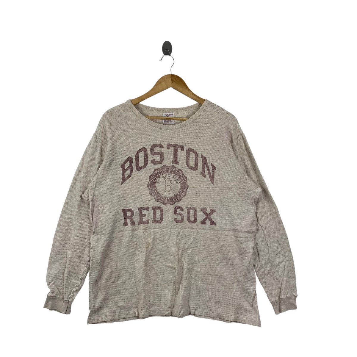 MLB MLB x BOSTON Red Sox Tee Shirt Long Sleeve Top Baseball Size US XL / EU 56 / 4 - 3 Thumbnail