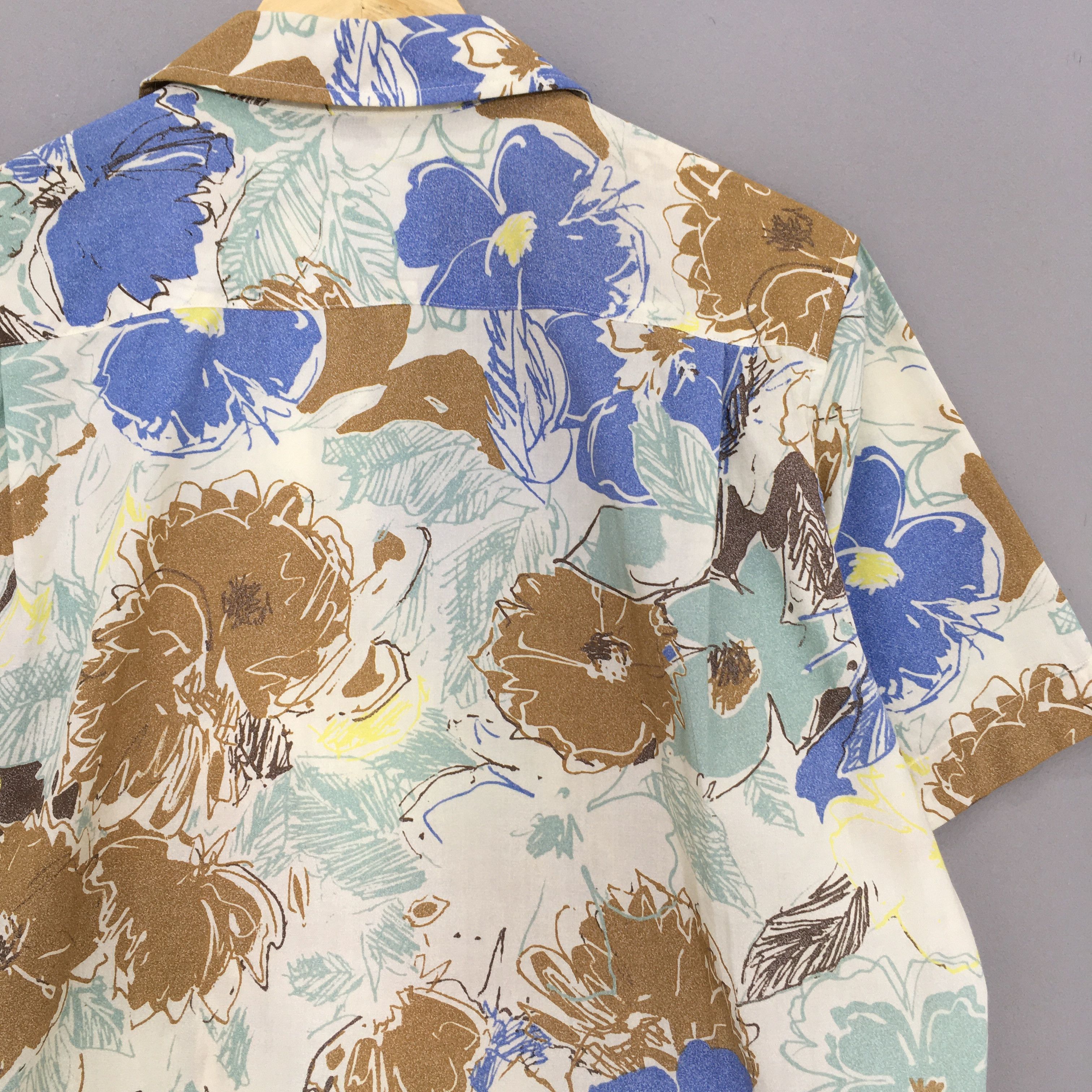 Helly Hansen Vintage 90s Helly Hansen Hawaiian Aloha Floral Shirt Medium Size US M / EU 48-50 / 2 - 8 Thumbnail