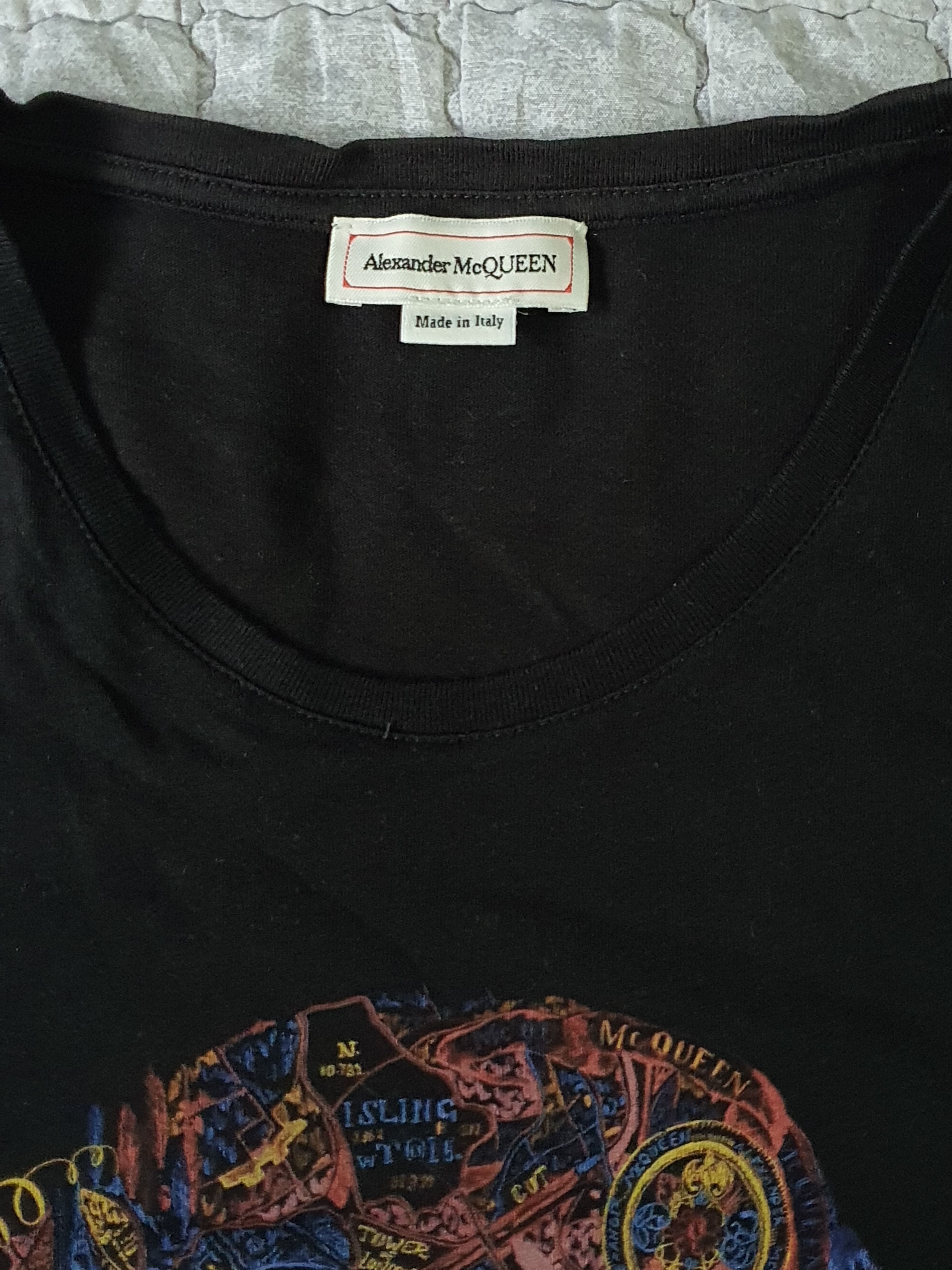 Alexander McQueen Alexander McQueen London Map Skull rare tee Size US S / EU 44-46 / 1 - 2 Thumbnail