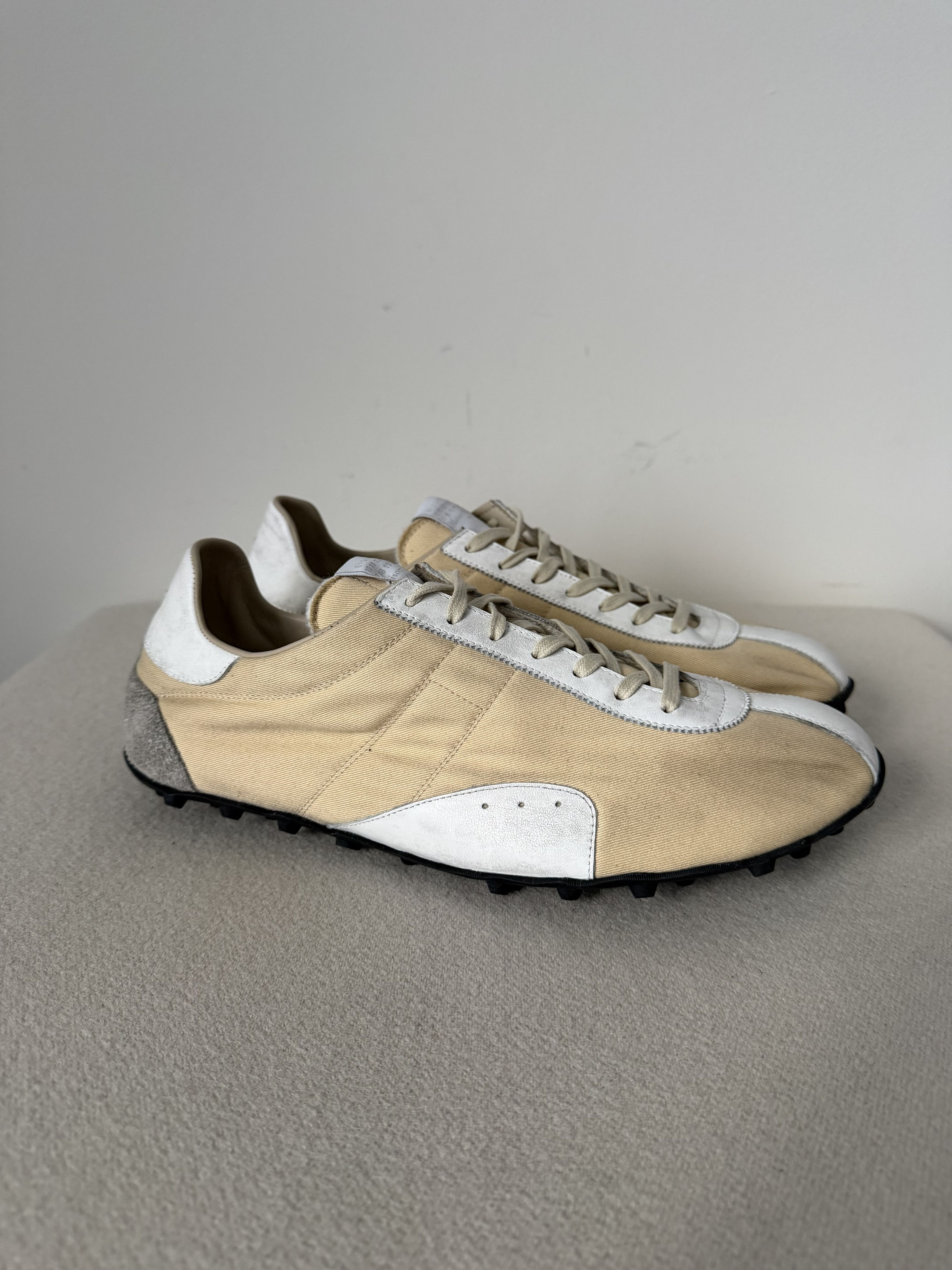 Maison Margiela Maison Margiela Sprinter Low Top Sneakers in Yellow White Size US 11 / EU 44 - 1 Thumbnail