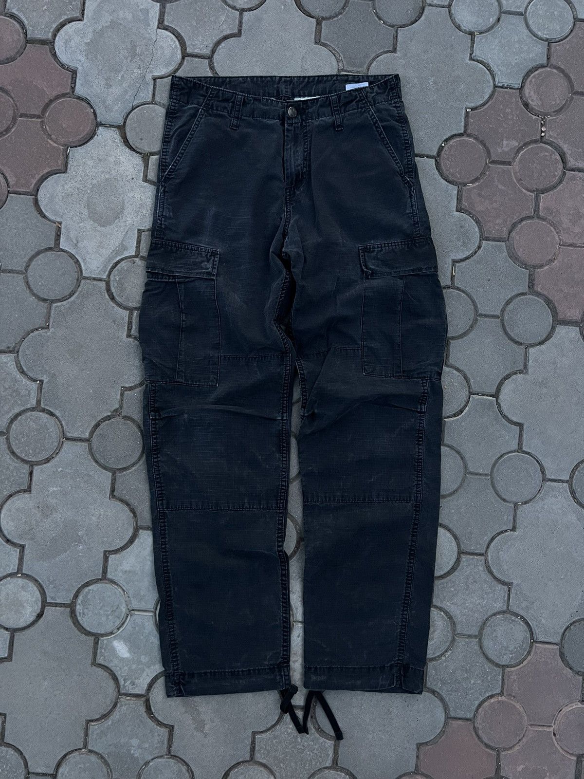Carhartt × Carhartt Wip × Vintage Vintage Carhartt Wip Faded Regular Cargo Pant Y2K Size US 32 / EU 48 - 2 Thumbnail