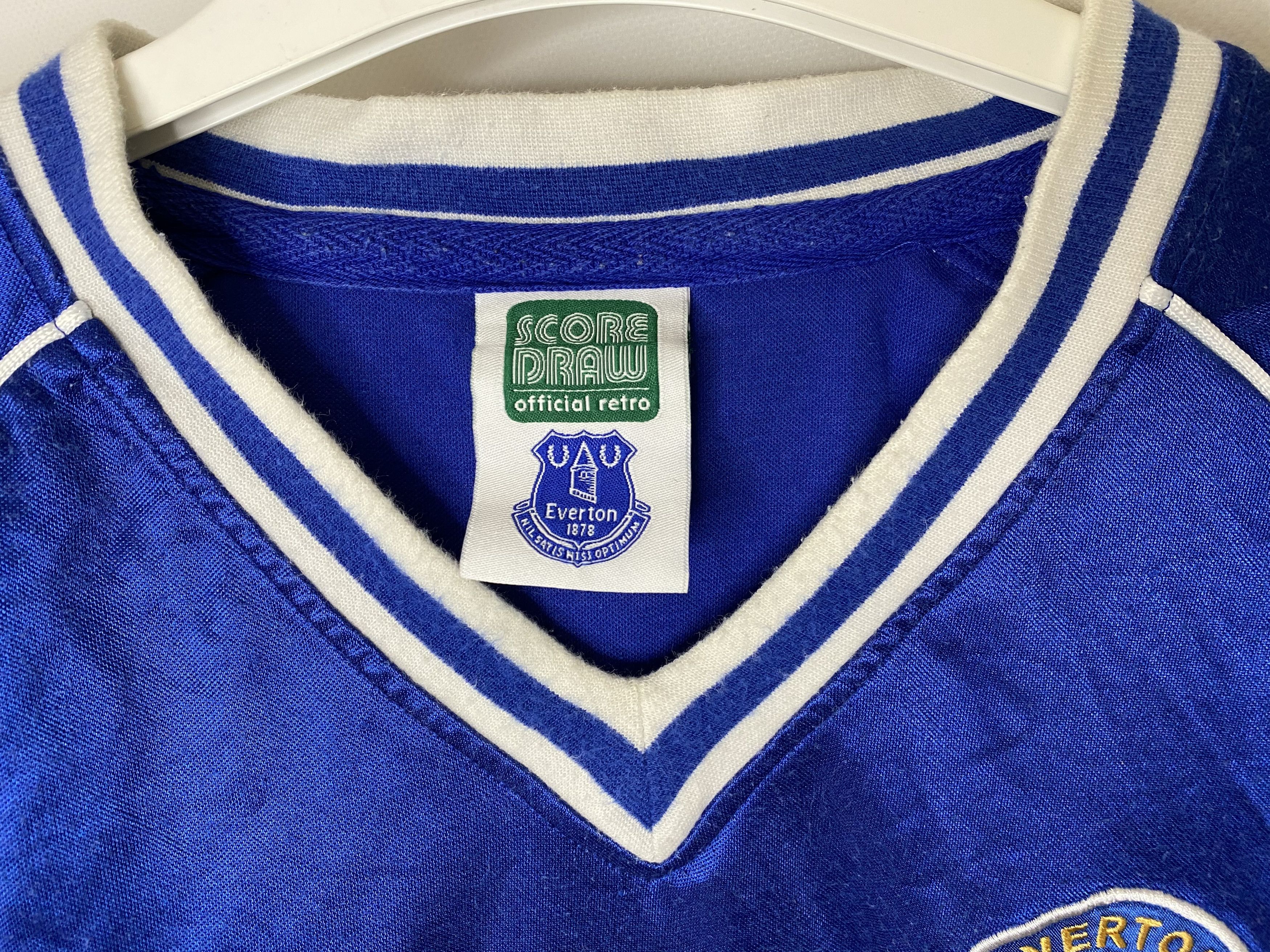 Vintage EVERTON 80s HOME RETRO REPLICAS FOOTBALL SHIRT SOCCER JERSEY Size US S / EU 44-46 / 1 - 4 Thumbnail