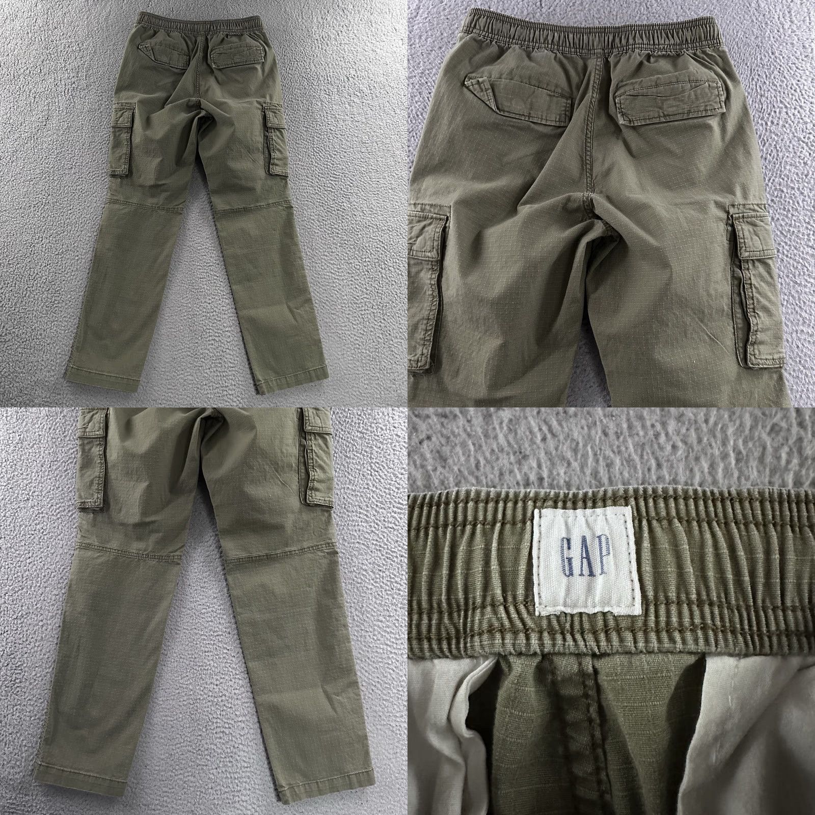 Gap Gap Mens Pants Green Size XS Utility Ripstop Pant Tapered Stretch Cotton Blend Size US 27 - 9 Thumbnail
