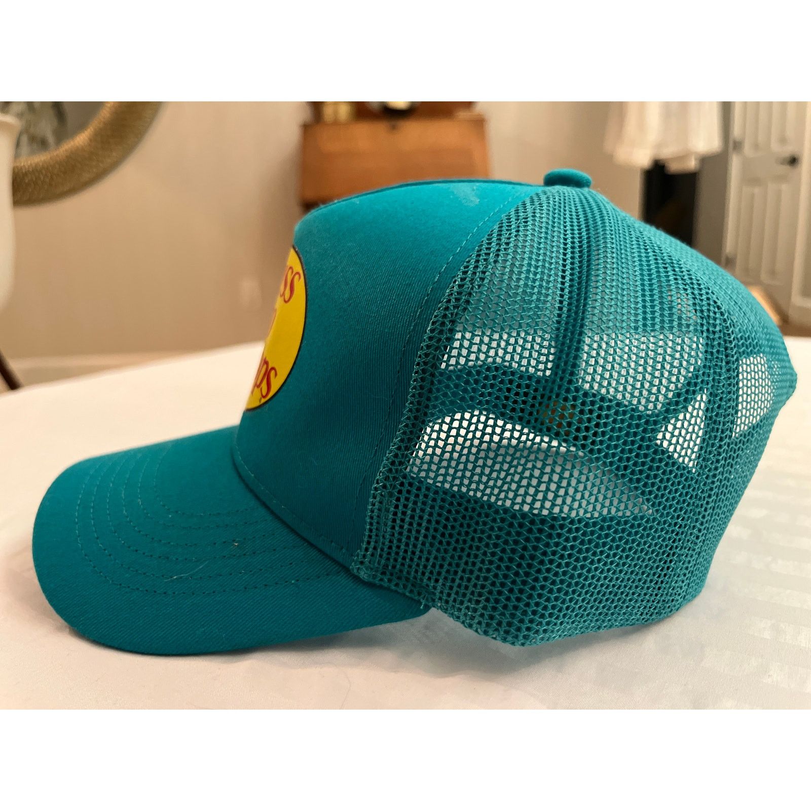Bass Pro Shops Bass Pro Shops Mesh Trucker Hat Teal Snapback Size ONE SIZE - 2 Thumbnail