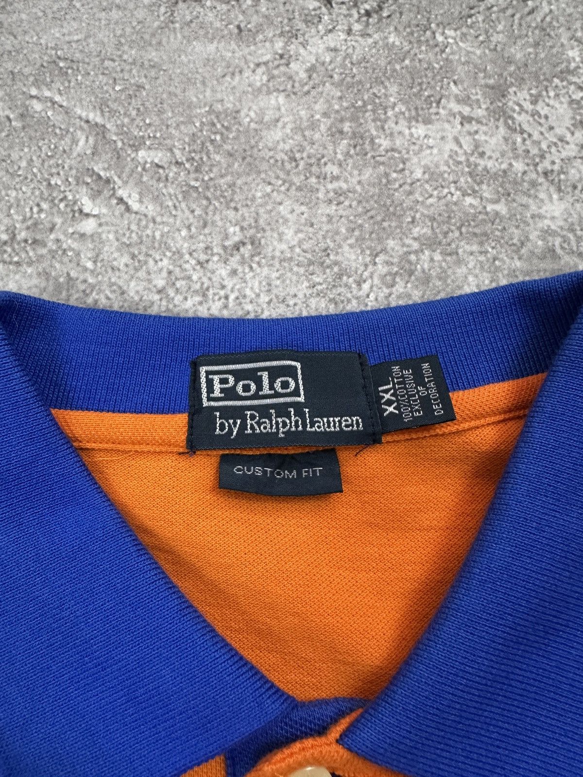 Polo Ralph Lauren Vintage Polo Ralph Lauren T-Shirt Orange Blue Gently Used Size US XL / EU 56 / 4 - 5 Thumbnail