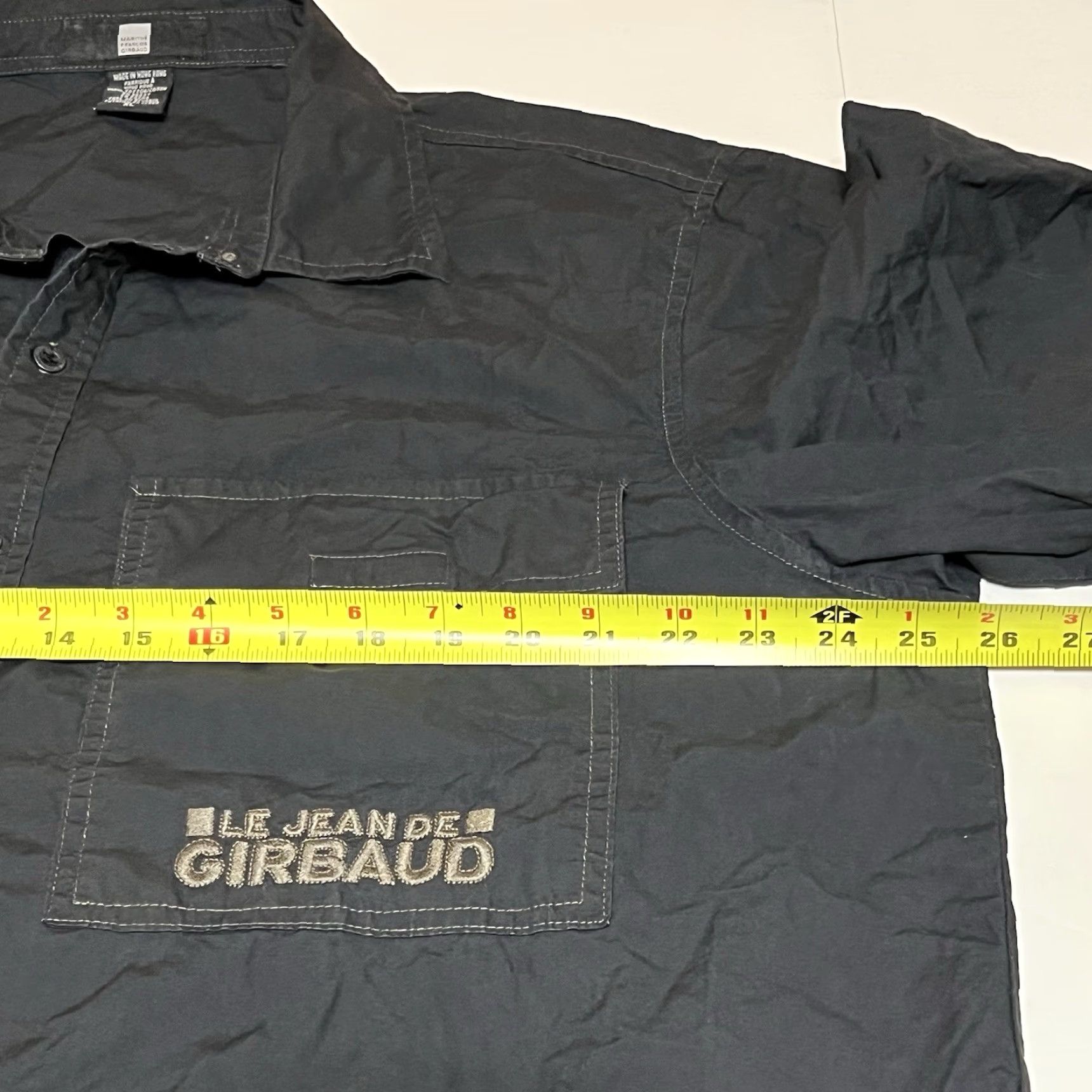 Vintage VINTAGE Marithe Francois Girbaud Button Shirt Mens XL Black Spinout Pocket Size US XL / EU 56 / 4 - 6 Thumbnail