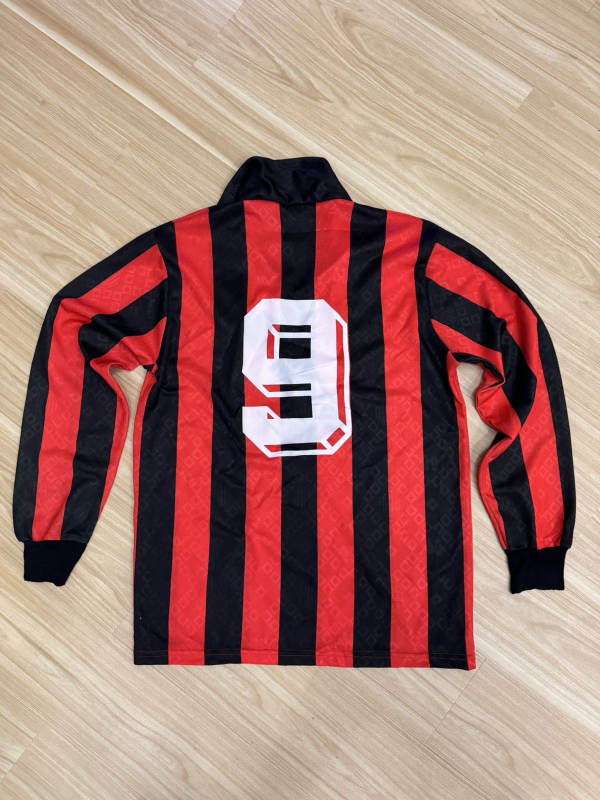 Kappa 1989-90 Ac Milan Shirt Kappa Mediolanum Player L Size US L / EU 52-54 / 3 - 7 Thumbnail