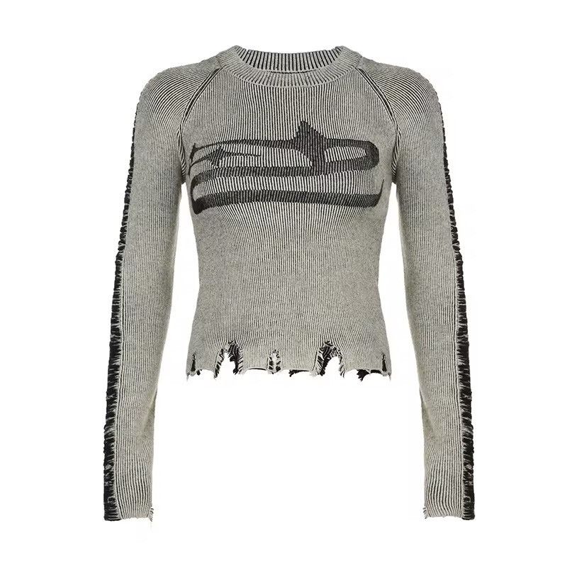 Other Vintage Retro Ripped Streetwear Knitwear Pullover Size S / US 4 / IT 40 - 2 Thumbnail