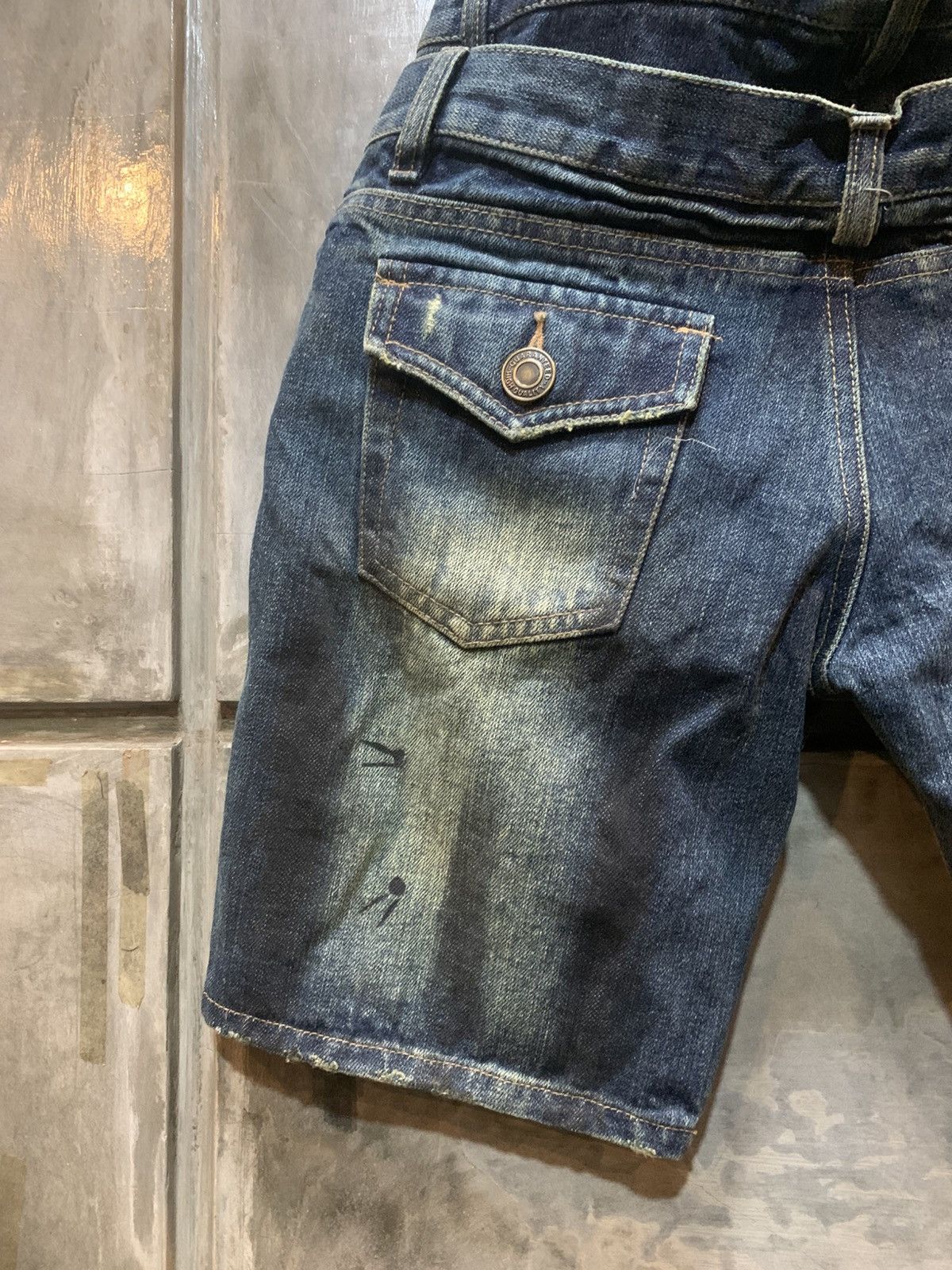If Six Was Nine Clef De Sol Double Waist Mudwash Denim Size US 32 / EU 48 - 6 Thumbnail