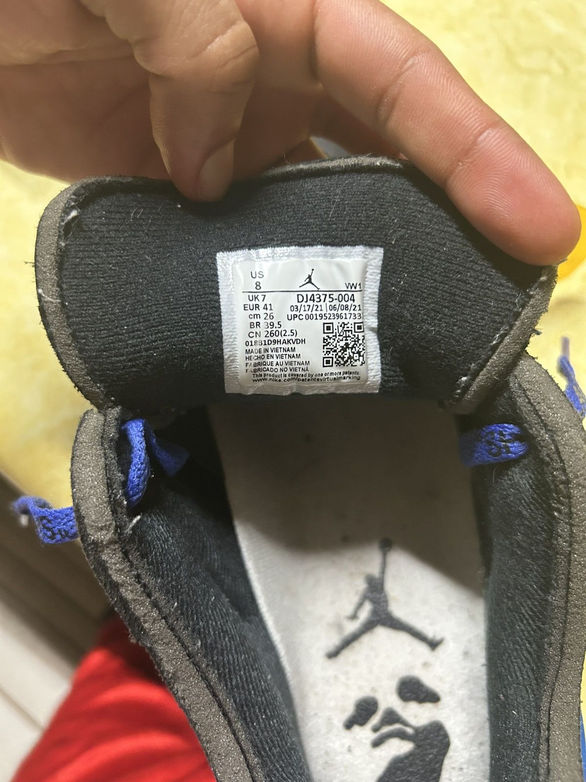 Jordan Brand × Off-White Off-White x Air Jordan 2 Retro SP Low Black Varsity Royal Size US 8 / EU 41 - 5 Thumbnail