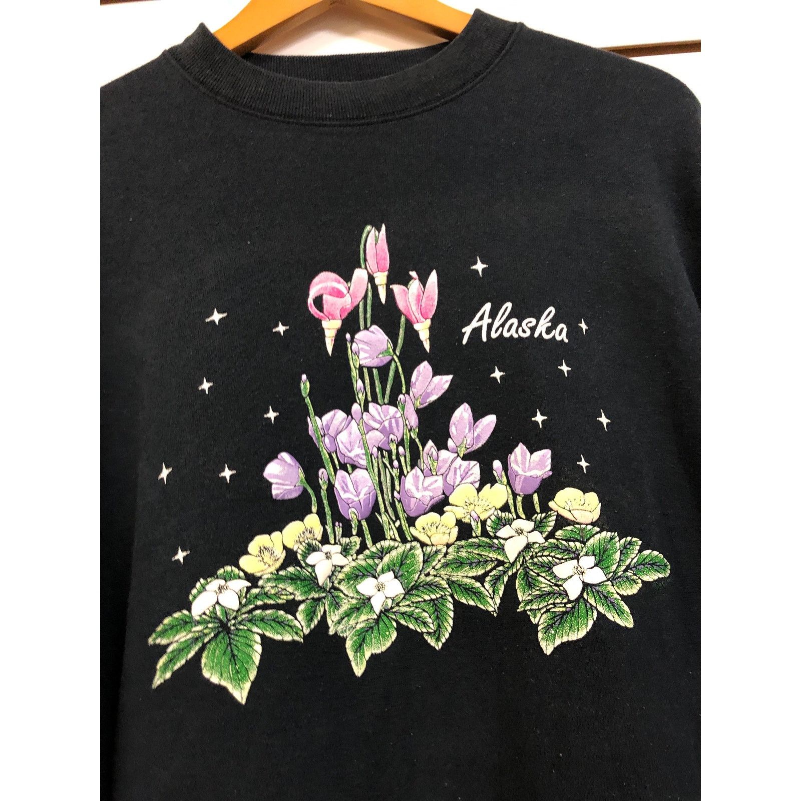 Fruit Of The Loom Vintage Alaska Sweatshirt size Large 1990s 80s Size US L / EU 52-54 / 3 - 2 Thumbnail