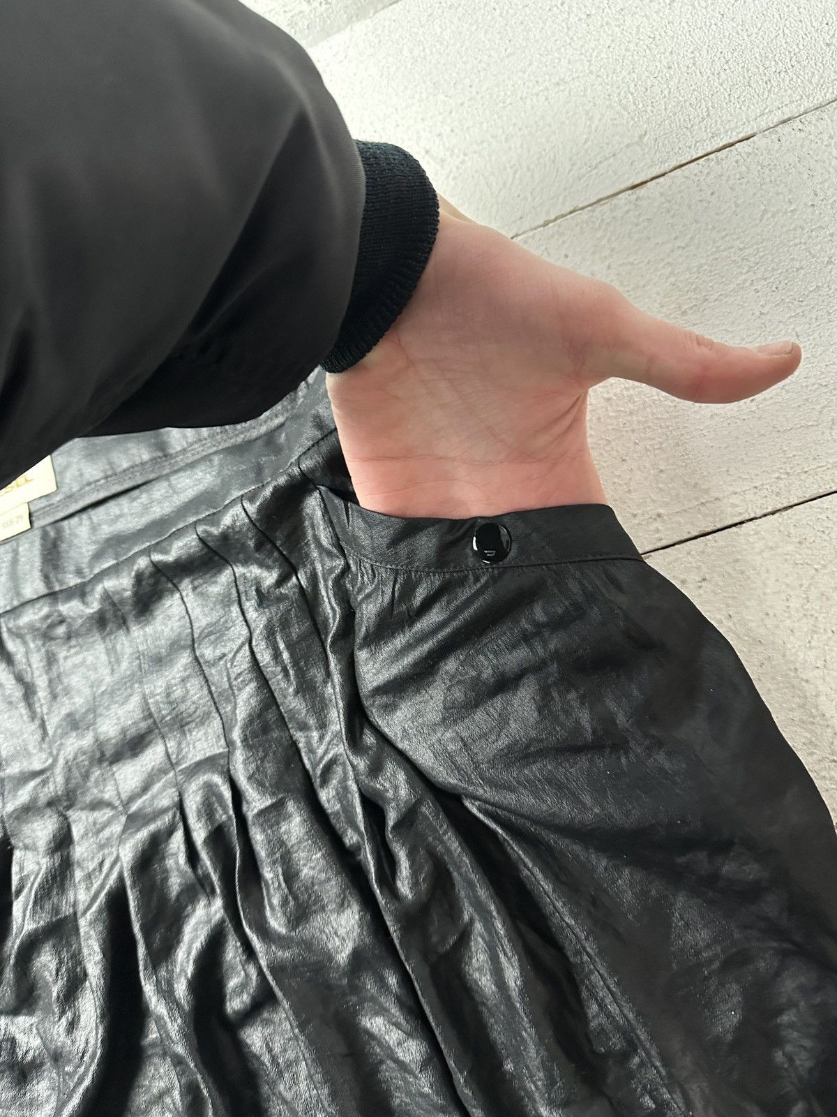 Diesel SEXY🚨 DIESEL Y2K AVANT GARDE MESH MINI SKIRT Size 29" - 5 Thumbnail