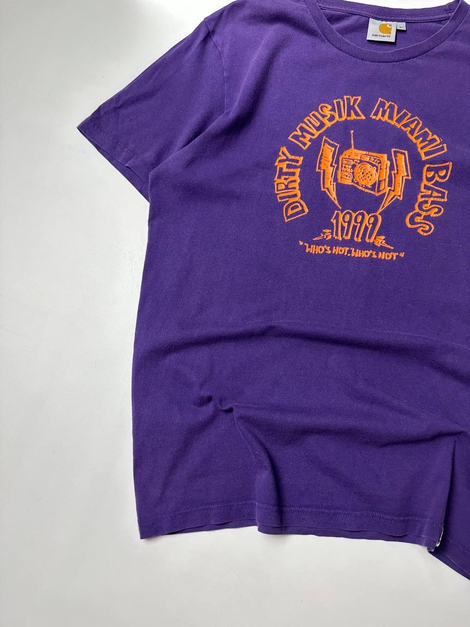 Carhartt 1999s Carhartt Dirty Musik Miami Bass T shirt Faded USA vibe Size US L / EU 52-54 / 3 - 3 Thumbnail