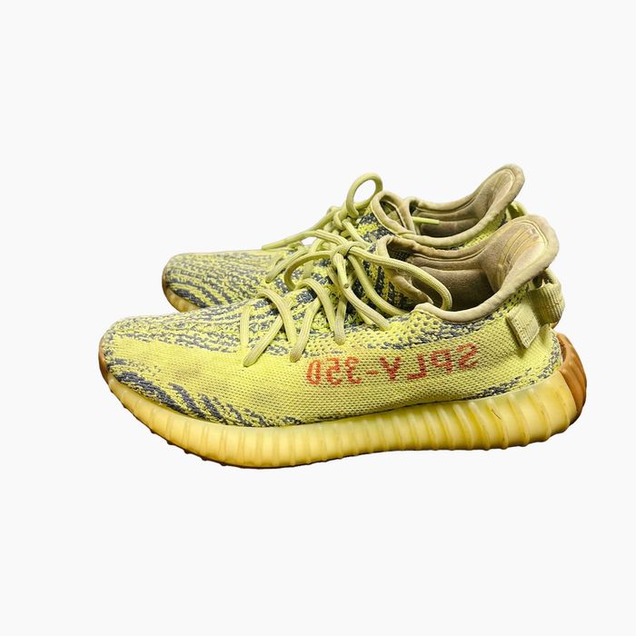 Adidas Yeezy Boost 350 V2 Semi Frozen Size 7.5 Neon Green