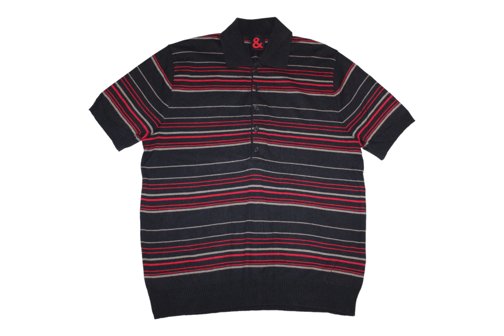 Dolce & Gabbana VTG Dolce & Gabbana Striped Cotton Blend Woven Polo Shirt Size US L / EU 52-54 / 3 - 1 Thumbnail