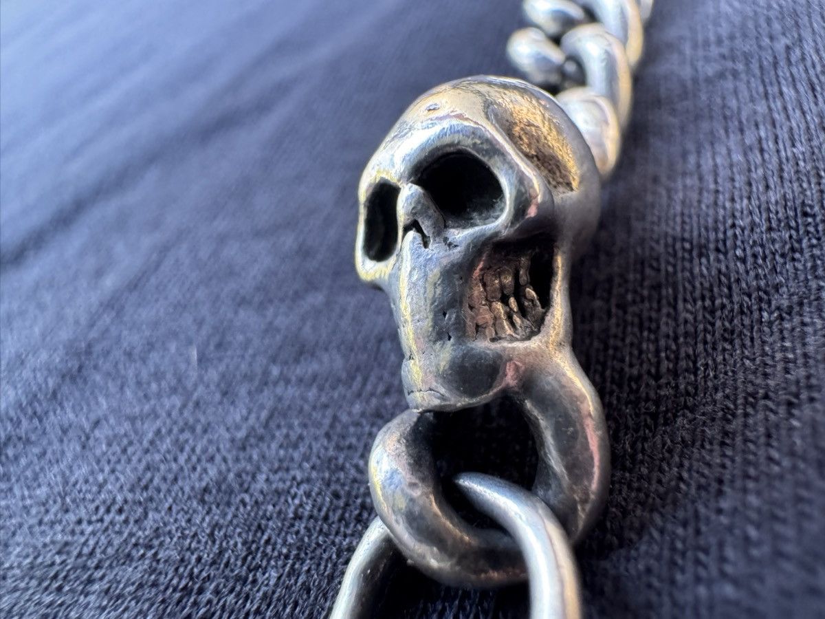 King Baby Studio KING BABY STUDIO 9" Small Skull Link Bracelet - .925 Silver Size ONE SIZE - 5 Thumbnail