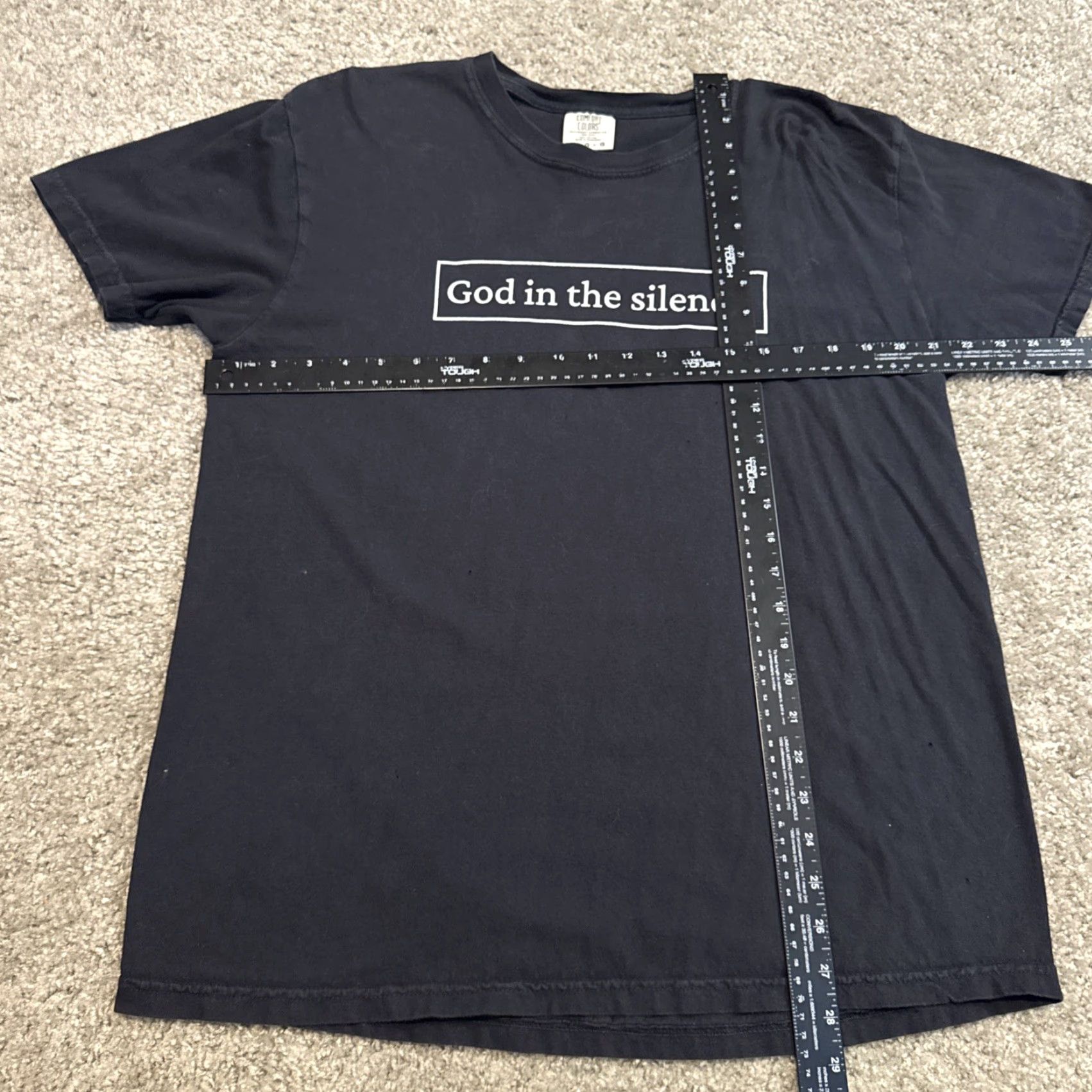 Comfort Colors God in the Silence Fury Calvary Chapel Jesus Christ God Religion T-Shirt Large Men Black Comfort Colors Size US L / EU 52-54 / 3 - 5 Thumbnail