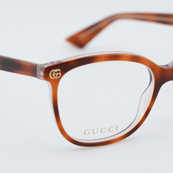 Gucci Gucci GG1816O 008 Eyeglasses Havana on Transparent 54mm Size ONE SIZE - 6 Thumbnail